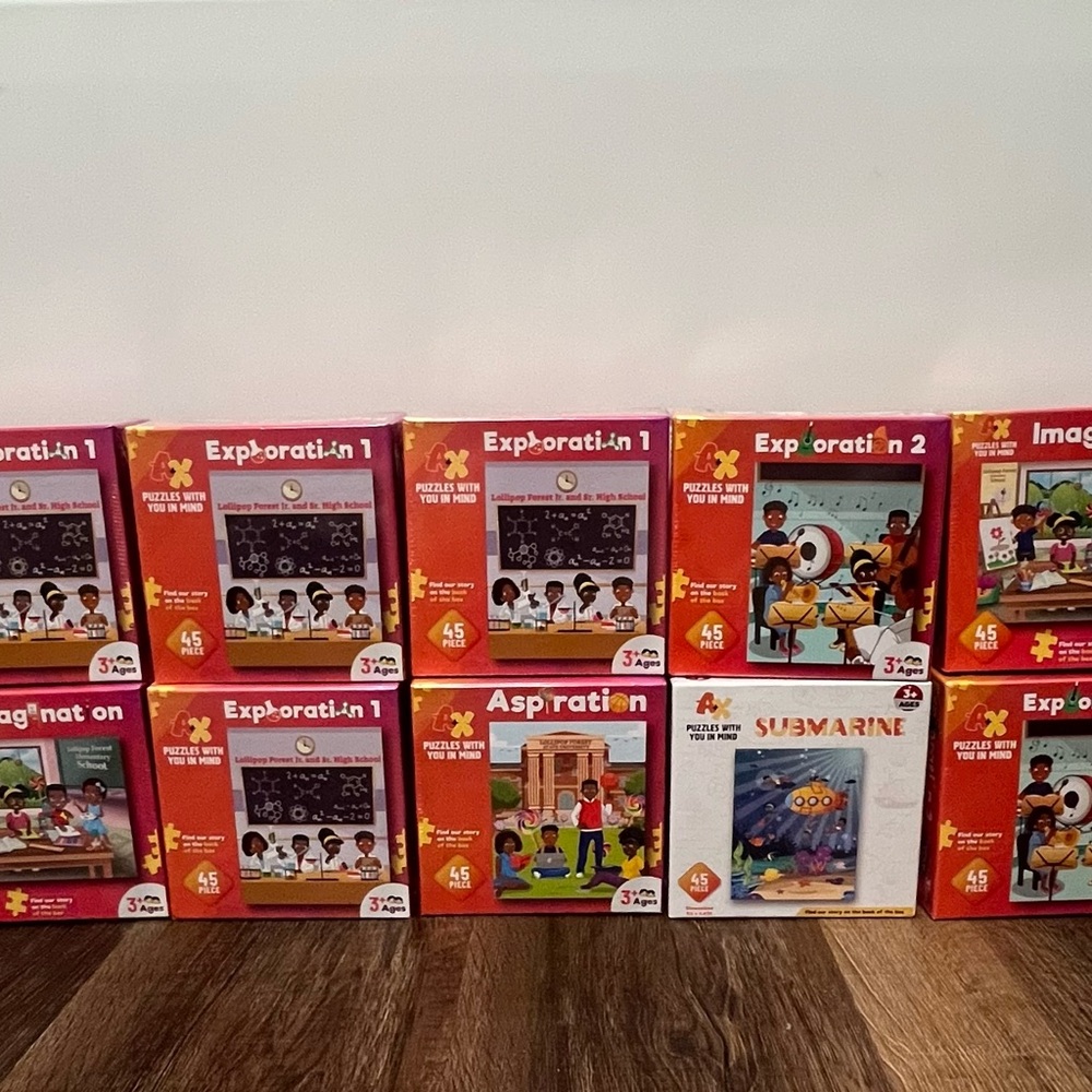 10 Brand New Puzzles. 45-Piece Kids Jigsaw Puzzle Lot (Ages 3+)
